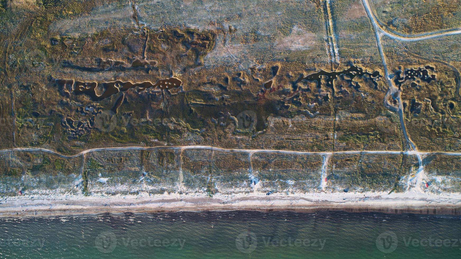 vista aerea, cratere ngorongoro, lago natron, tanzania, africa foto