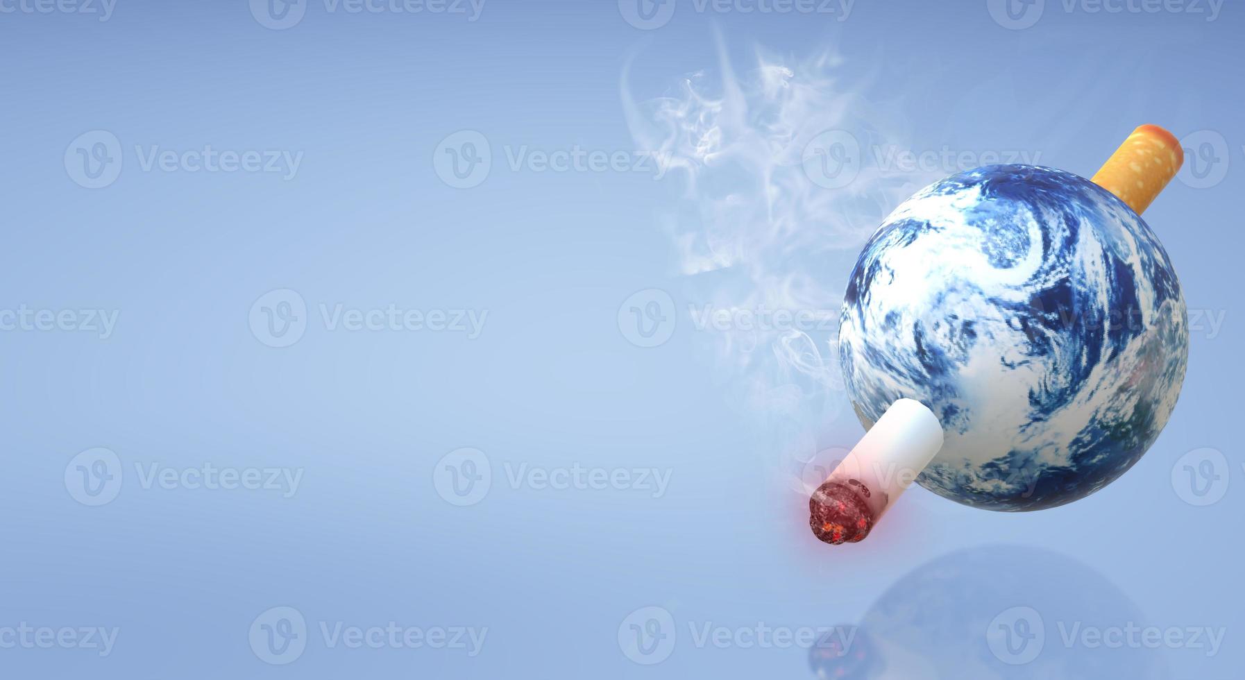 il mondo del rendering 3d senza sfondo dell'immagine del giorno del tabacco. foto