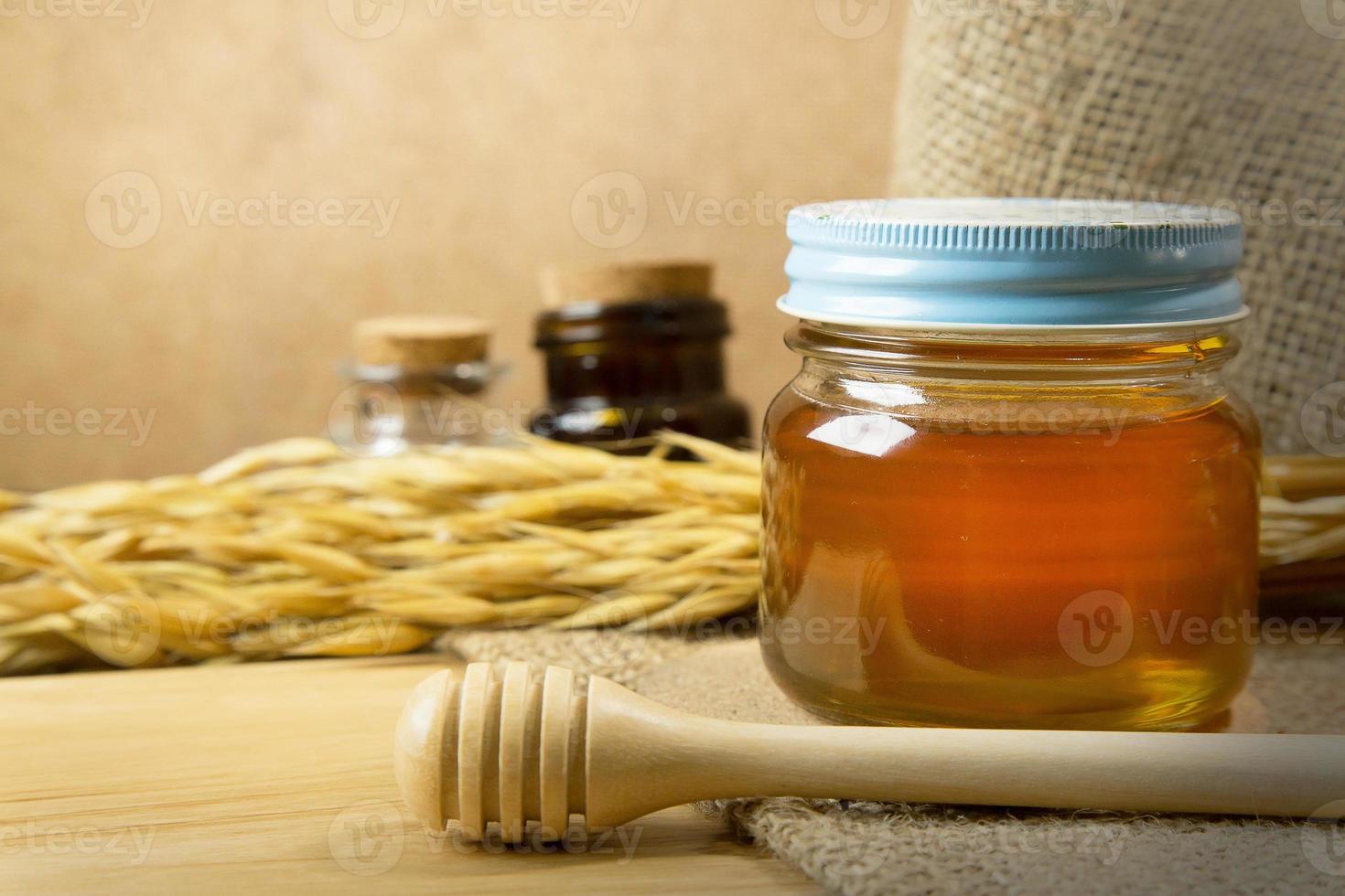 miele in vaso vista dall'alto immagine foto