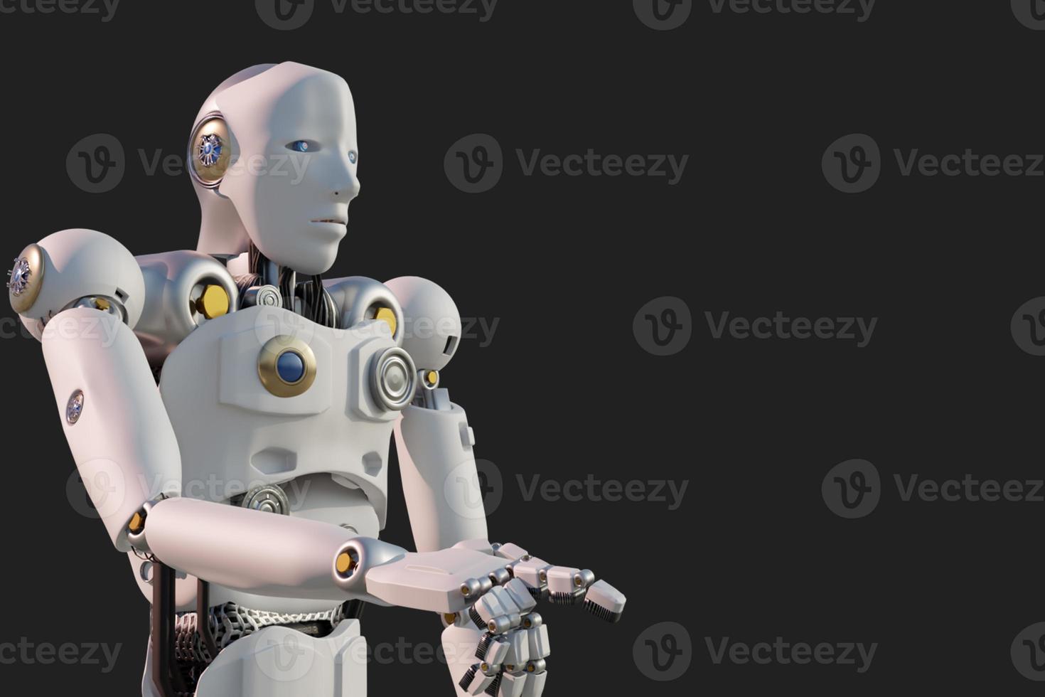 robot metaverse vr avatar realtà gioco realtà virtuale di persone blockchain tecnologia investimento, stile di vita aziendale realtà virtuale vr mondo connessione cyber avatar metaverse persone 2022 rendering 3d foto