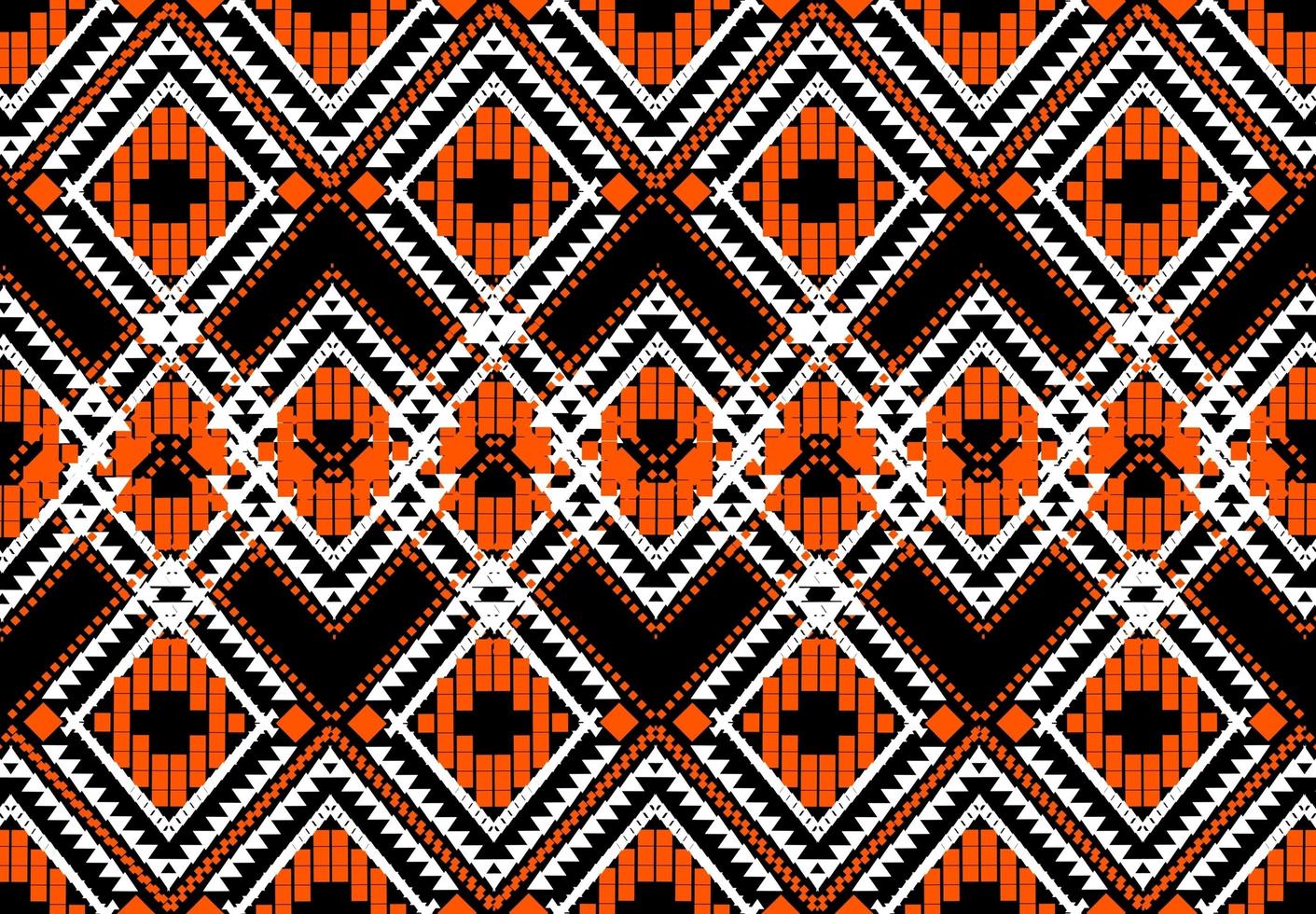 arte modello ikat africa america indigeni tessuto modello senza cuciture astratto sfondo arancione foto