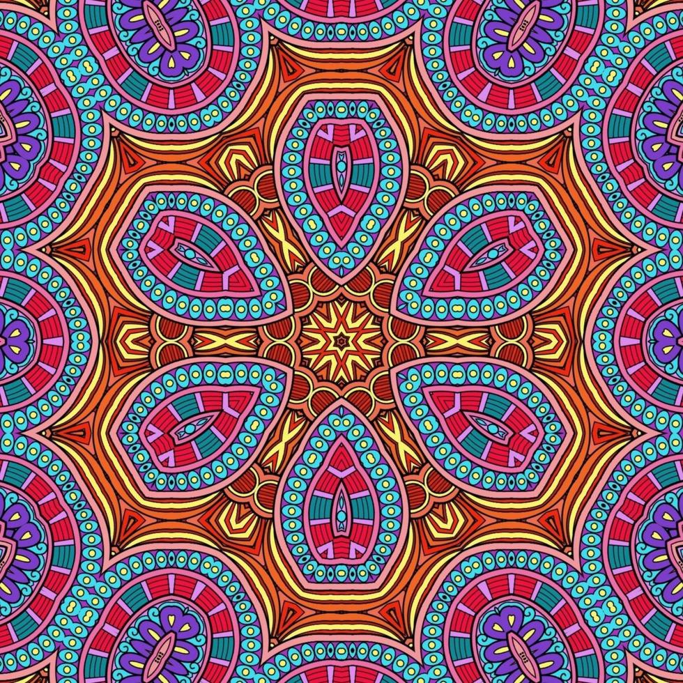 mandala colorato fiori modello boho simmetrico 638 foto