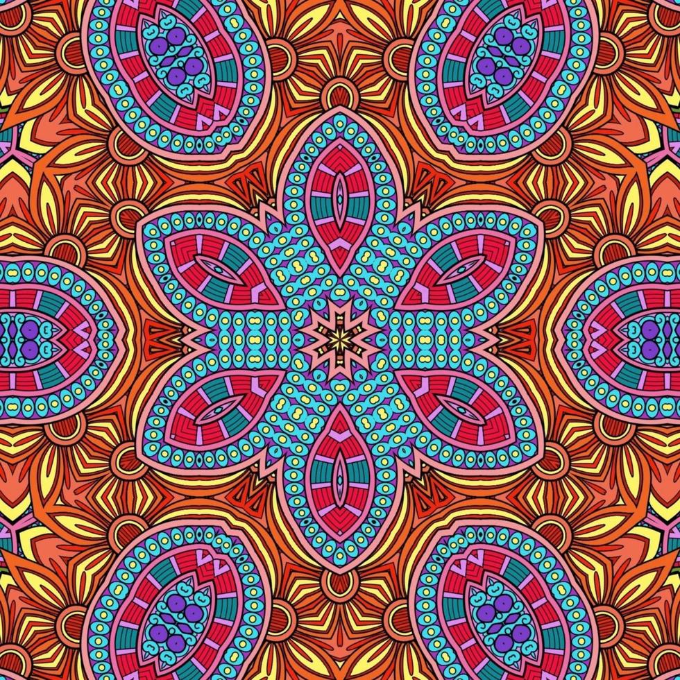 mandala colorati fiori modello boho simmetrico 605 foto