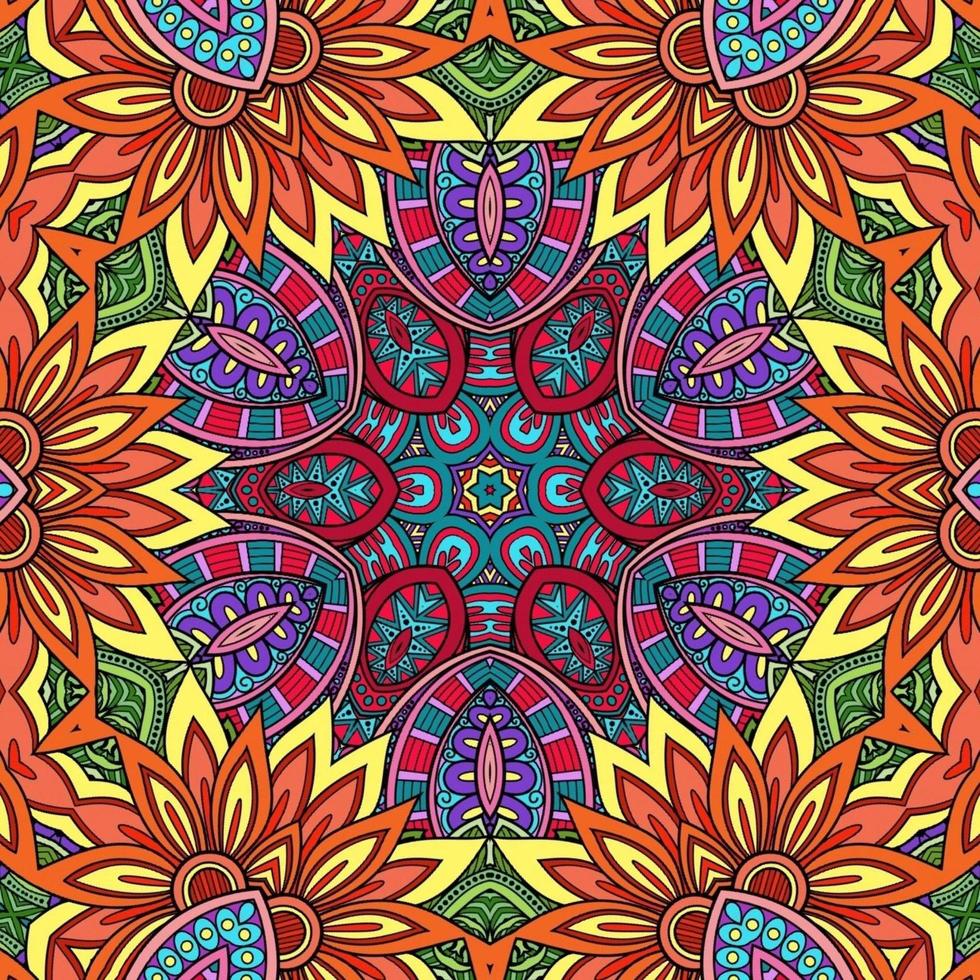 mandala colorato fiori modello boho simmetrico 55 foto