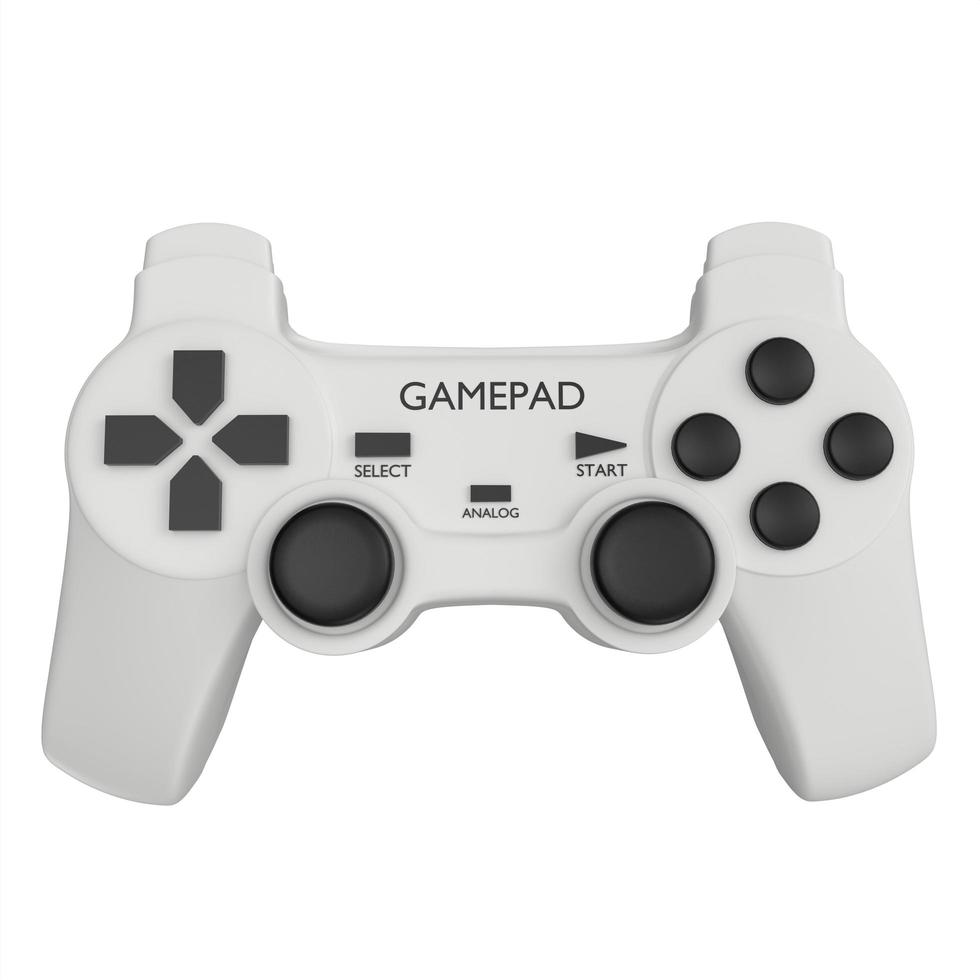 controller per videogiochi isolato su sfondo bianco foto