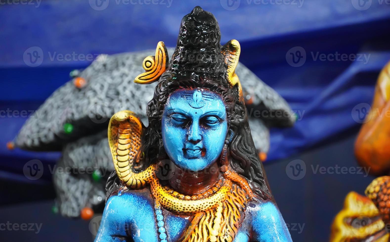 Lord Shiva scultura immagine hd. foto