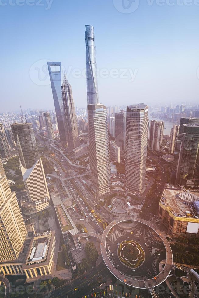skyline di Shanghai foto
