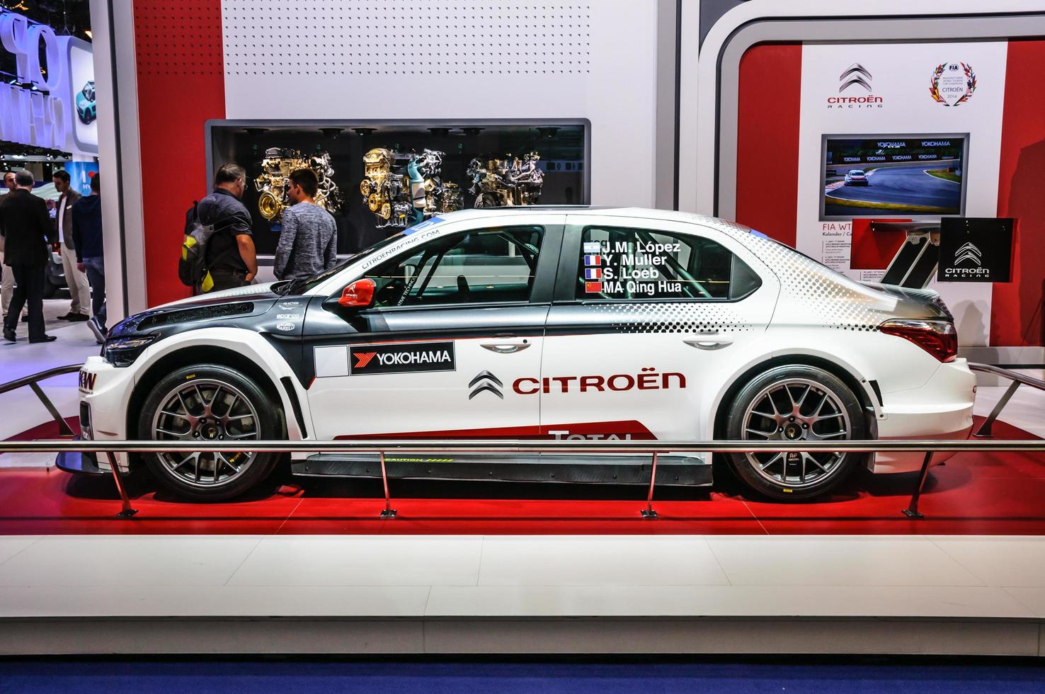 francoforte - settembre 2015 citroen c-elisee wtcc presentata a iaa nel foto