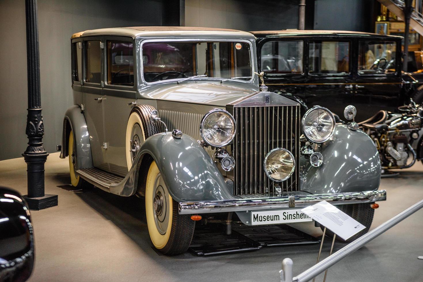 sinsheim, Germania - Mai 2022 grigio Rolls Royce fantasma iii 3 1936 foto