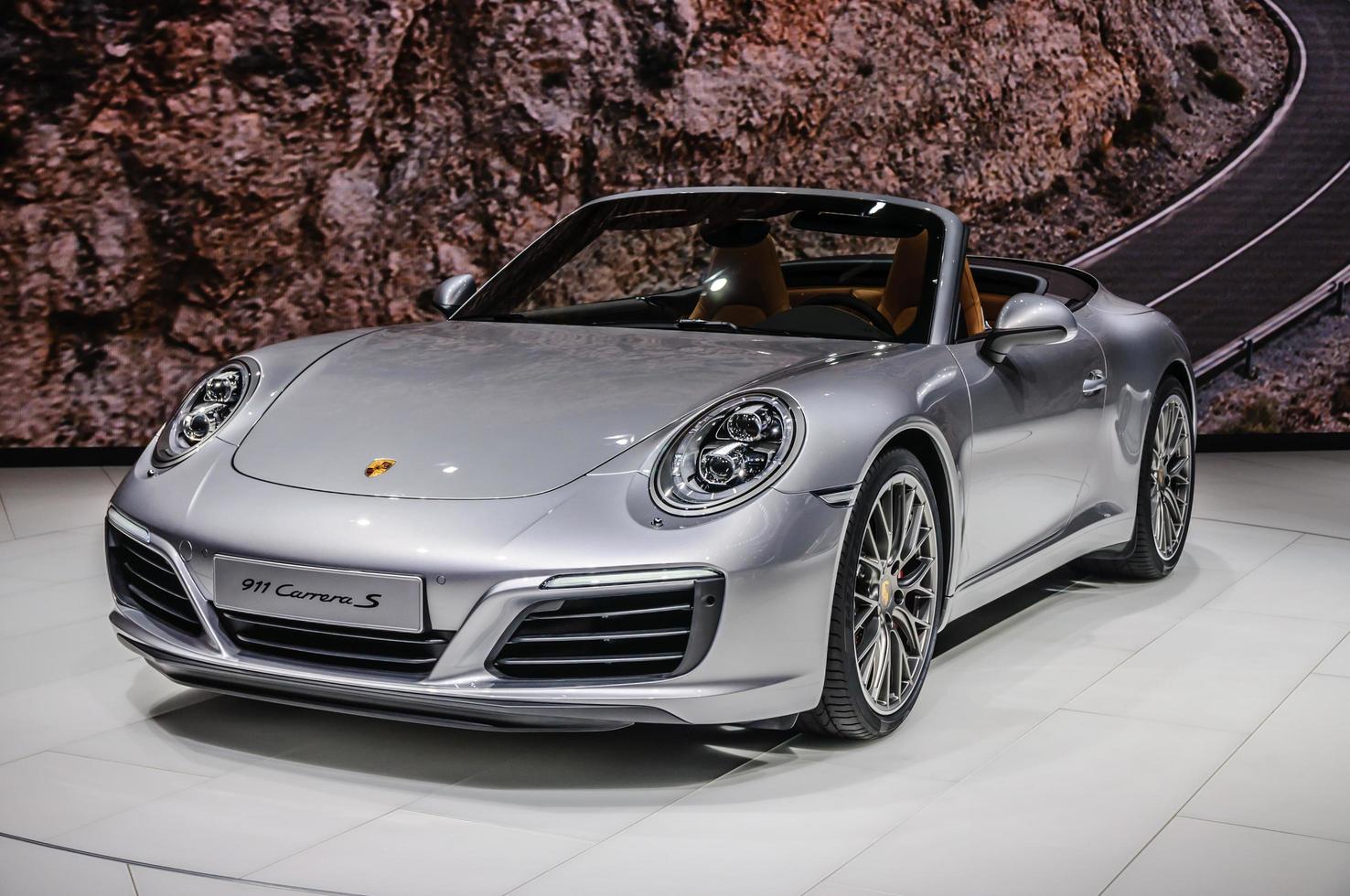 francoforte - settembre 2015 porsche 911 991 carrera s cabrio presente foto