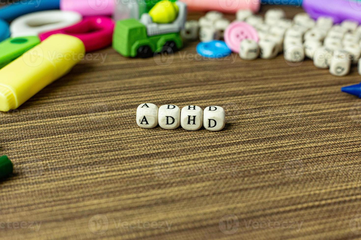 adhd per il concetto di consapevolezza della salute mentale. foto