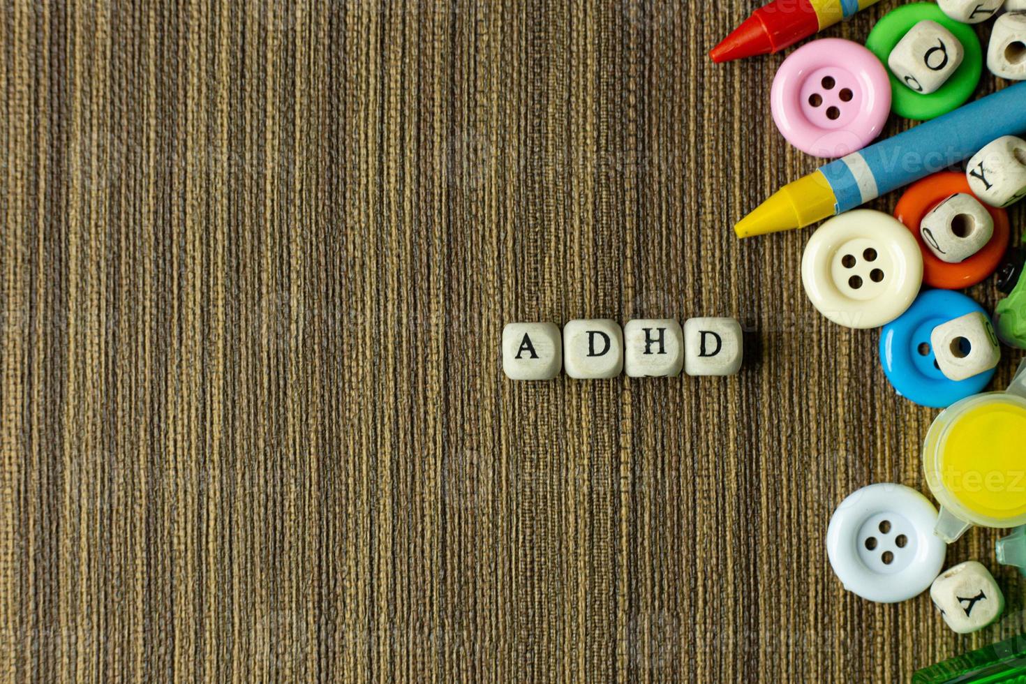 adhd per il concetto di consapevolezza della salute mentale. foto