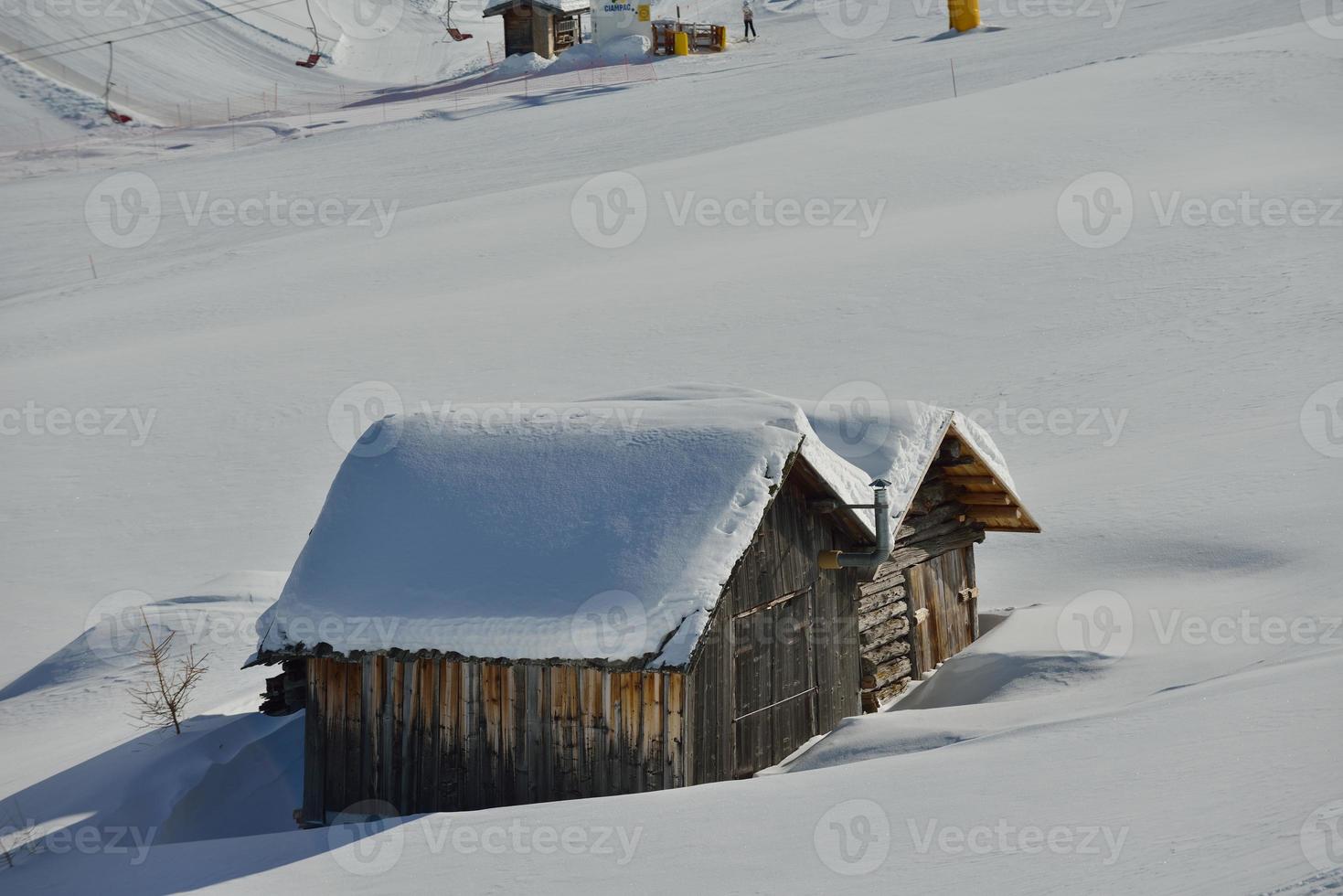 natura invernale di montagna foto