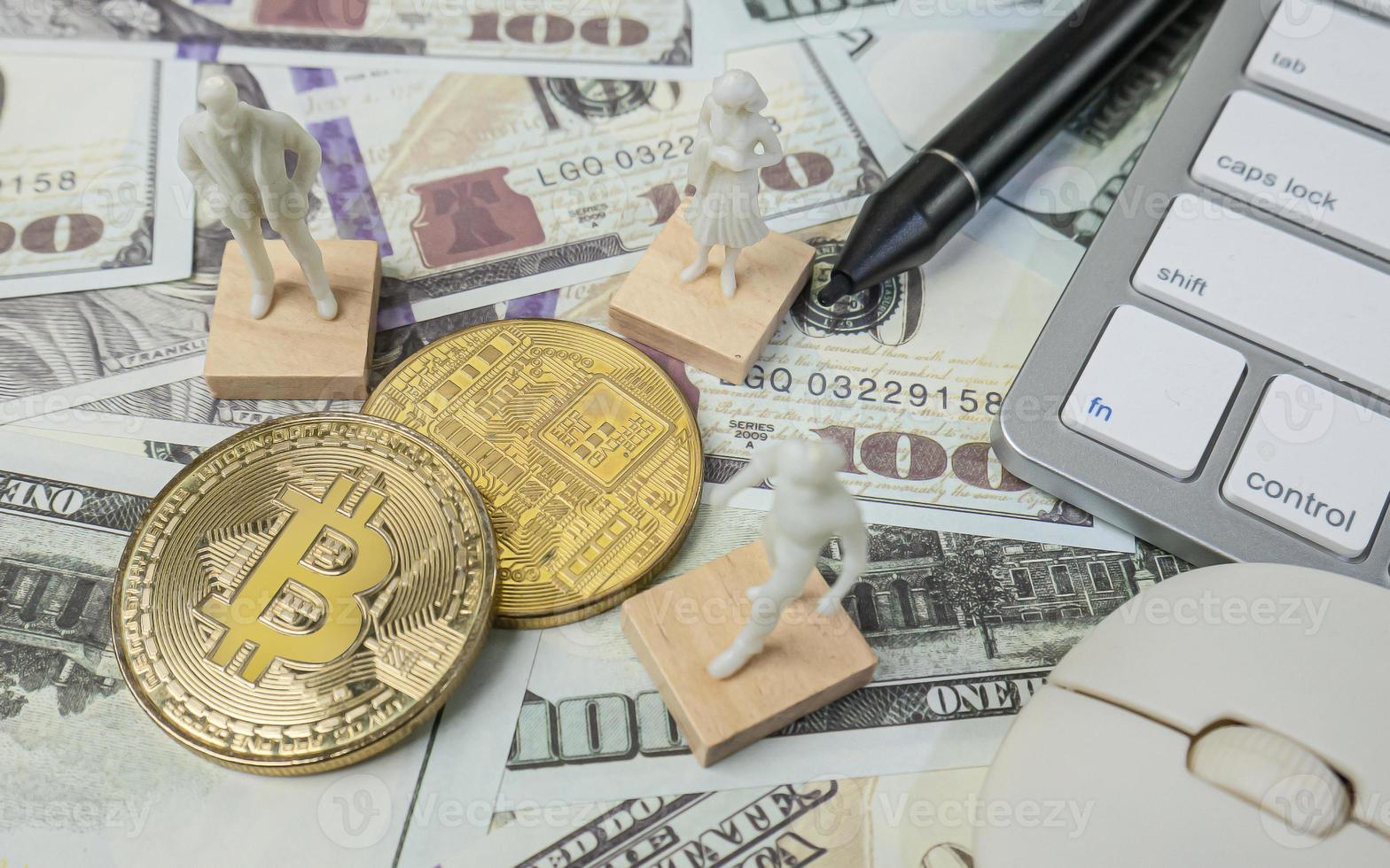 i bitcoin e la cifra bianca per il contenuto di criptovaluta foto