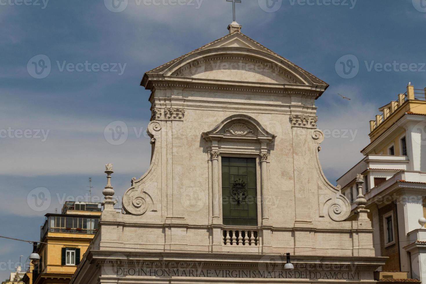 grande chiesa nel centro di roma, italia. foto