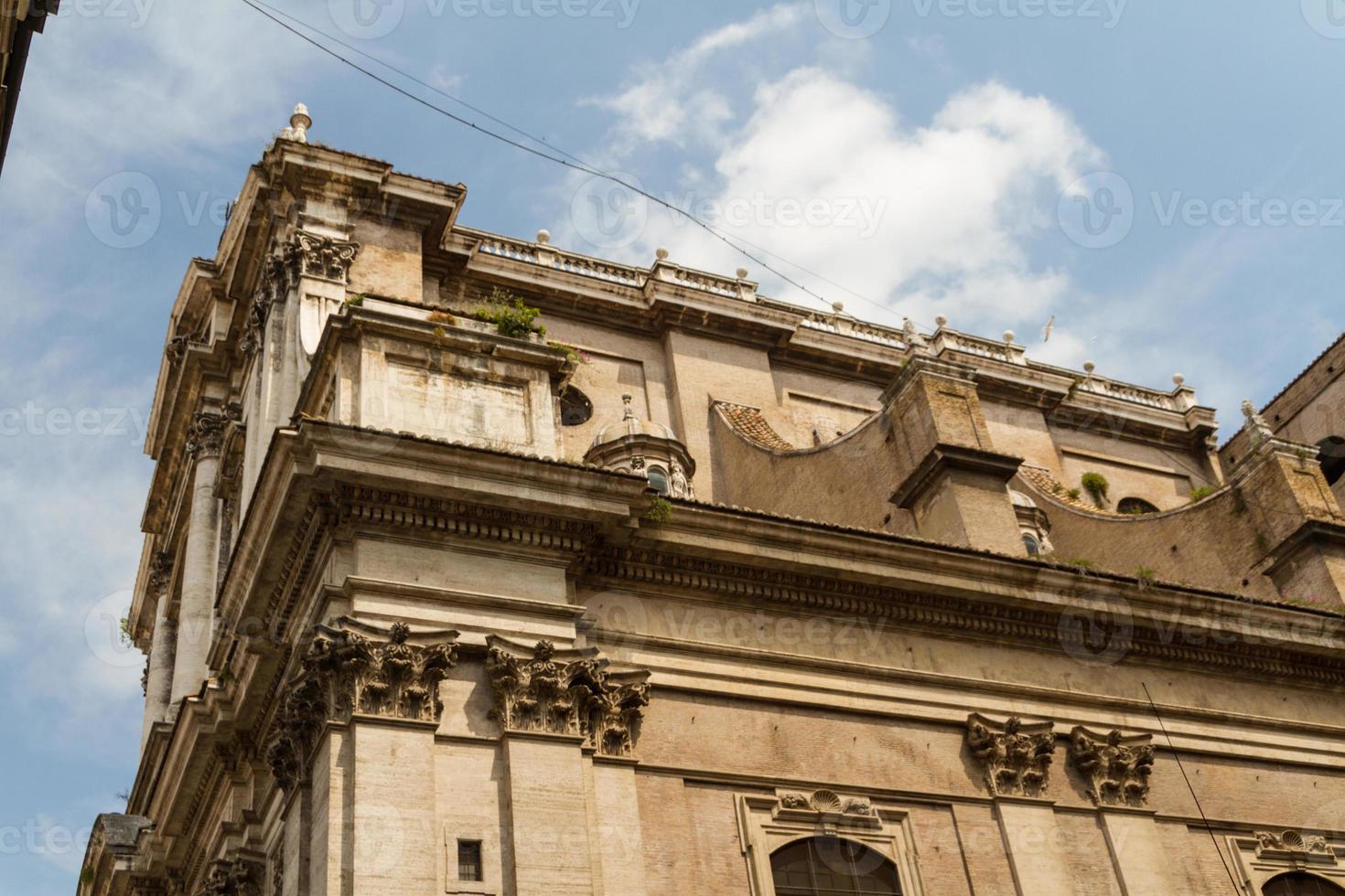 Roma, Italia. particolari architettonici tipici della città vecchia foto