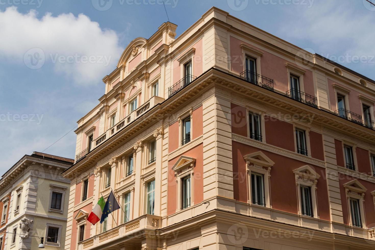 Roma, Italia. particolari architettonici tipici della città vecchia foto