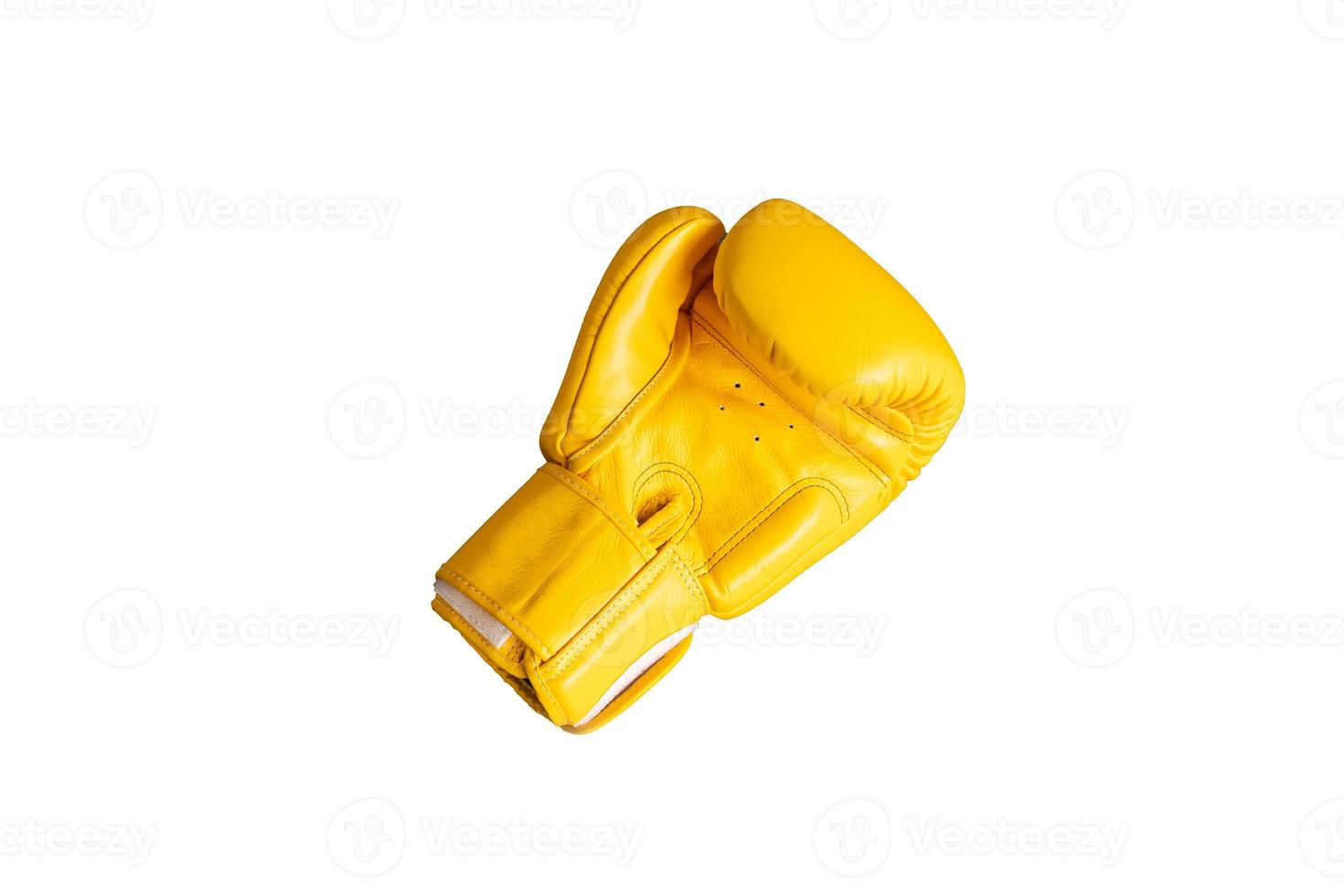 giallo boxe guanti isolato sfondo. foto