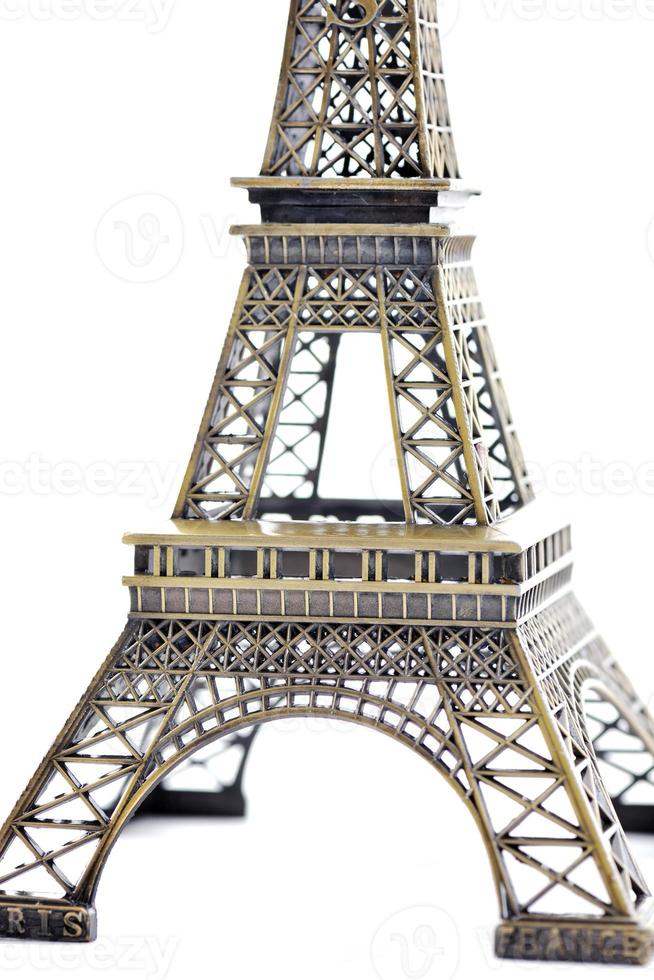 modello di torre eiffel di parigi isolato foto