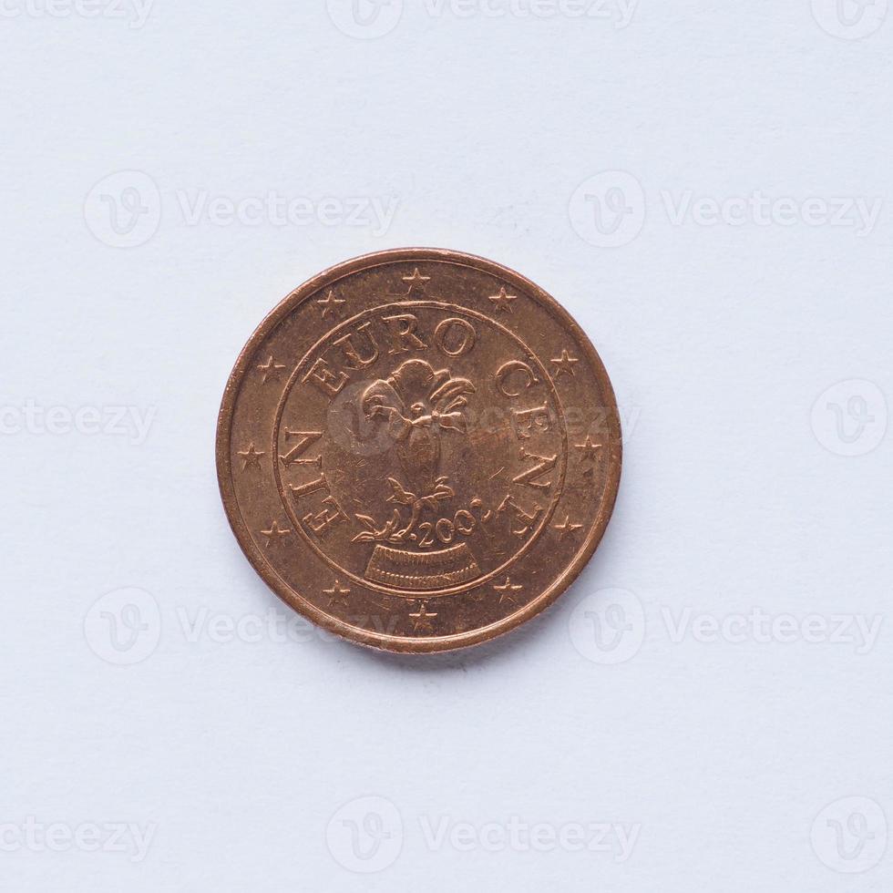 moneta da 1 centesimo austriaca foto