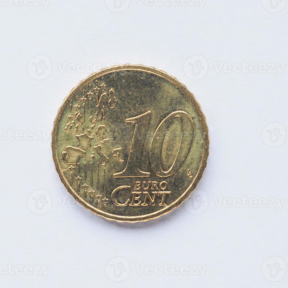 Moneta da 10 centesimi foto