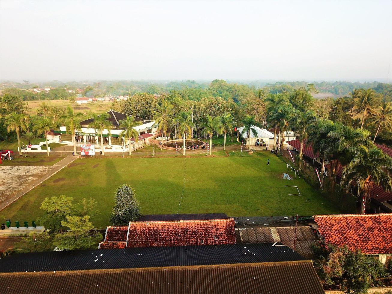 bellissimo aereo Visualizza, classico calcio stadio, ovest Giava - Indonesia. foto