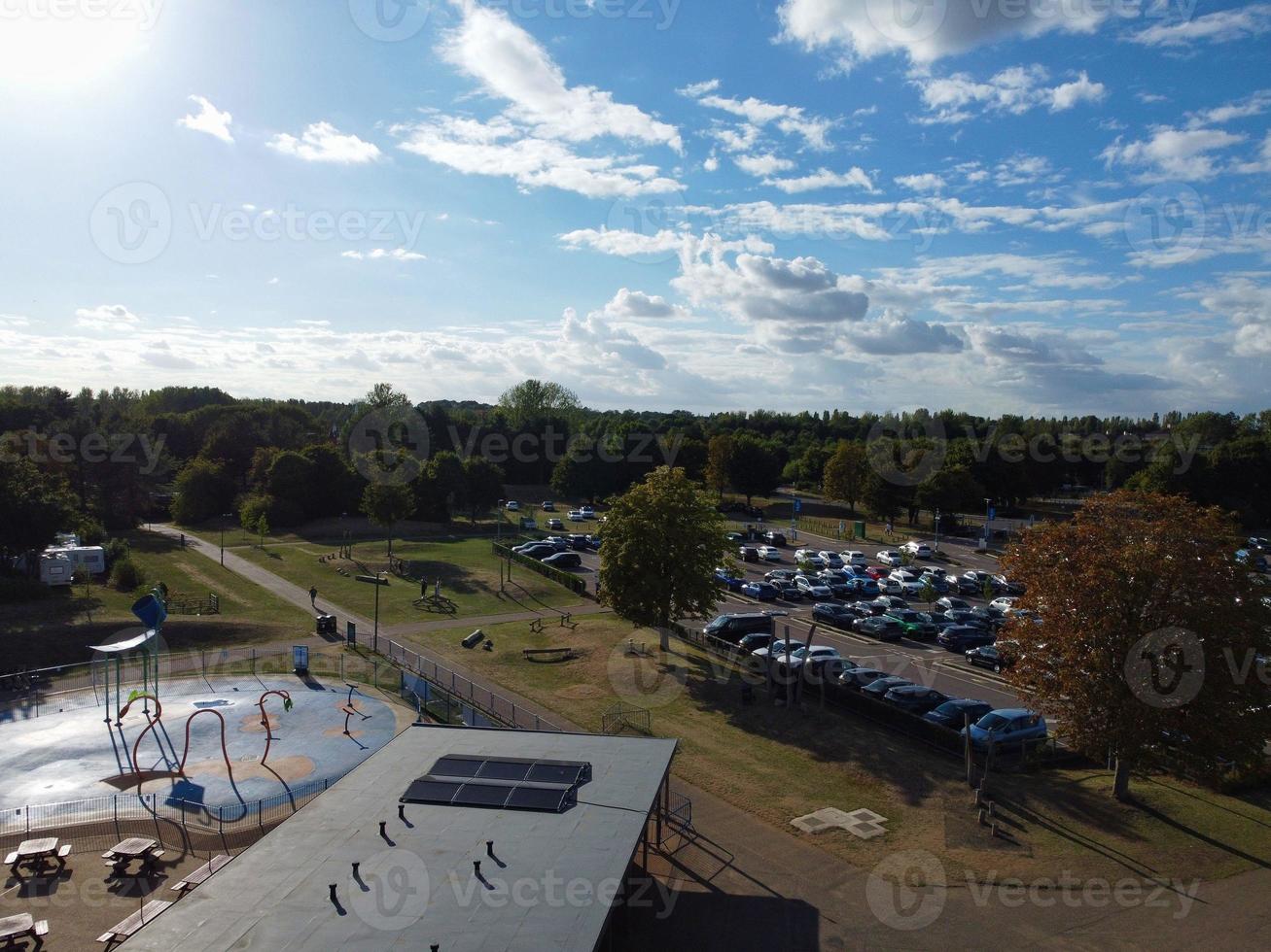 bellissimo aereo Visualizza di bellissima lago a Milton keynes Inghilterra UK foto