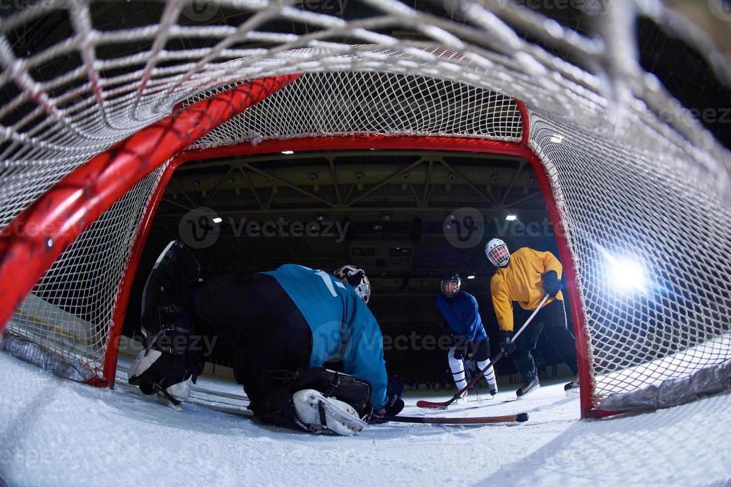 ghiaccio hockey portiere foto