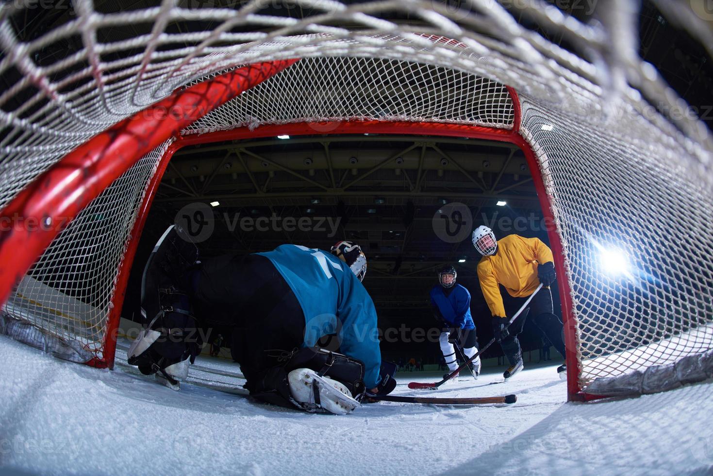 ghiaccio hockey portiere foto