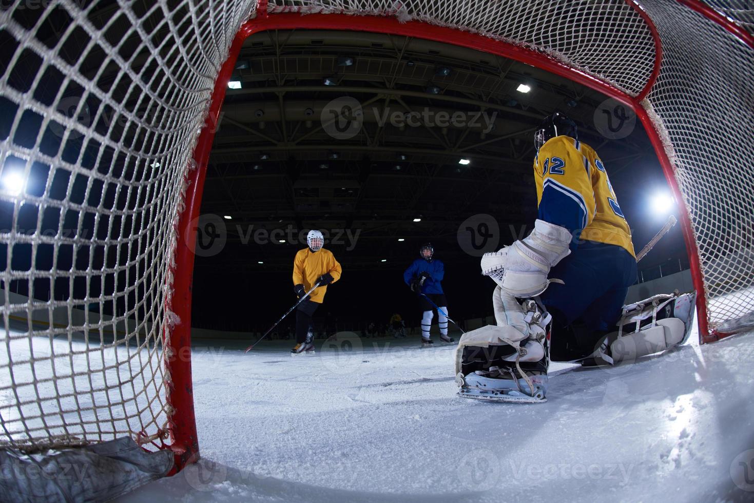 ghiaccio hockey portiere foto