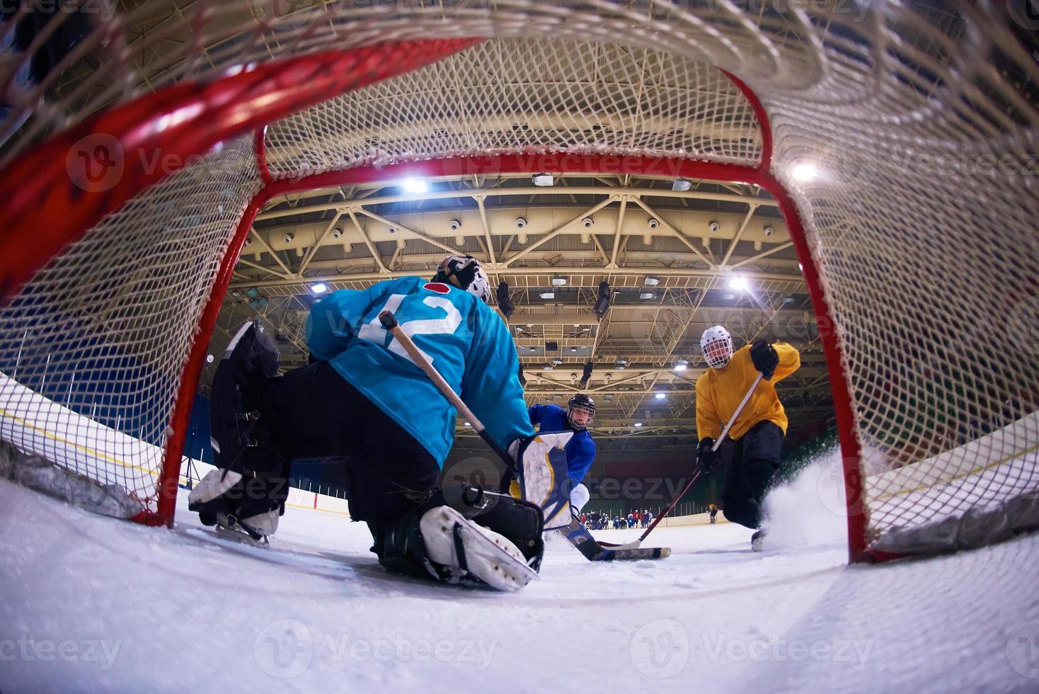 ghiaccio hockey portiere foto