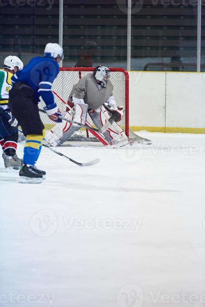 ghiaccio hockey giocatore nel azione foto