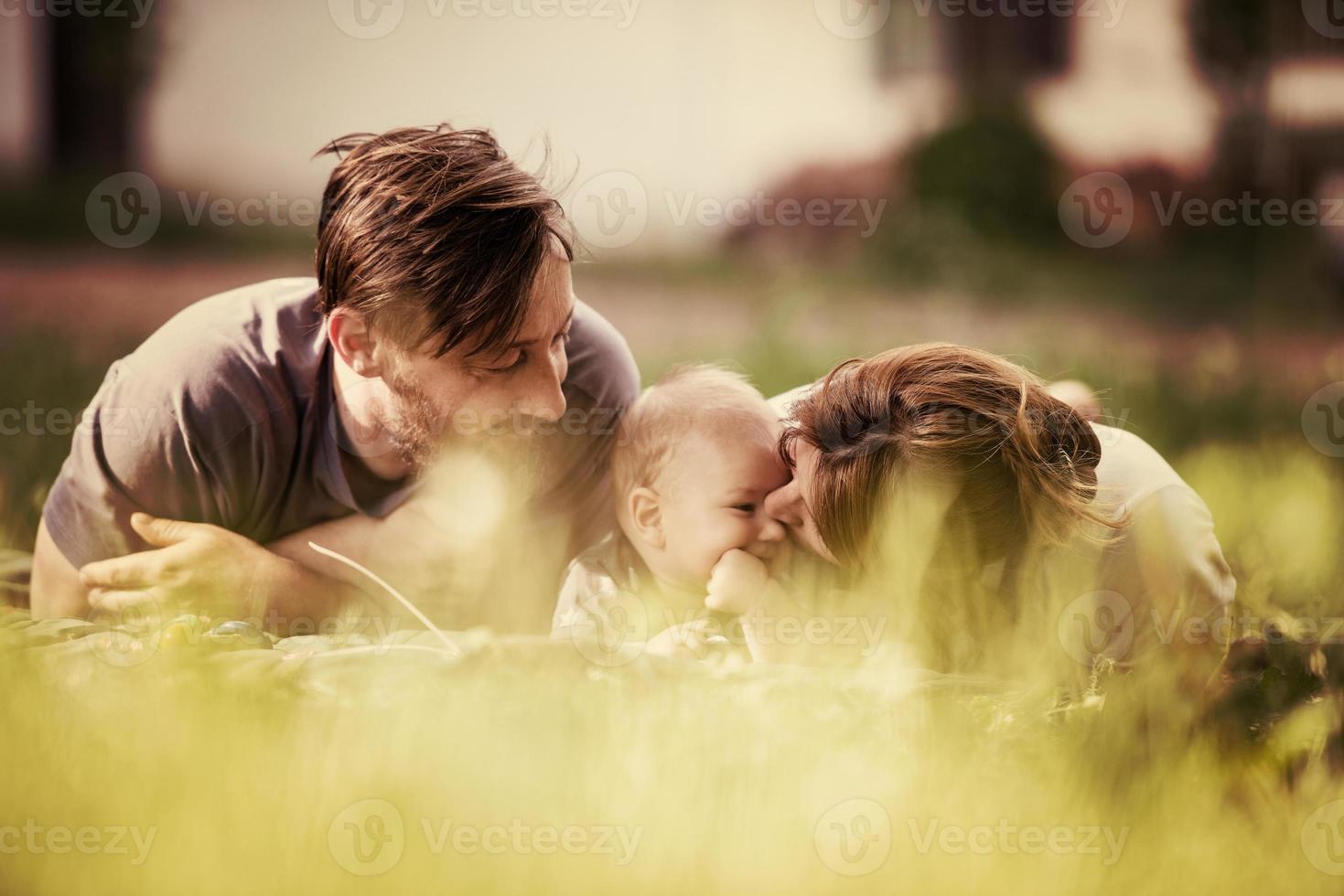 fricchettone famiglia rilassante nel parco foto