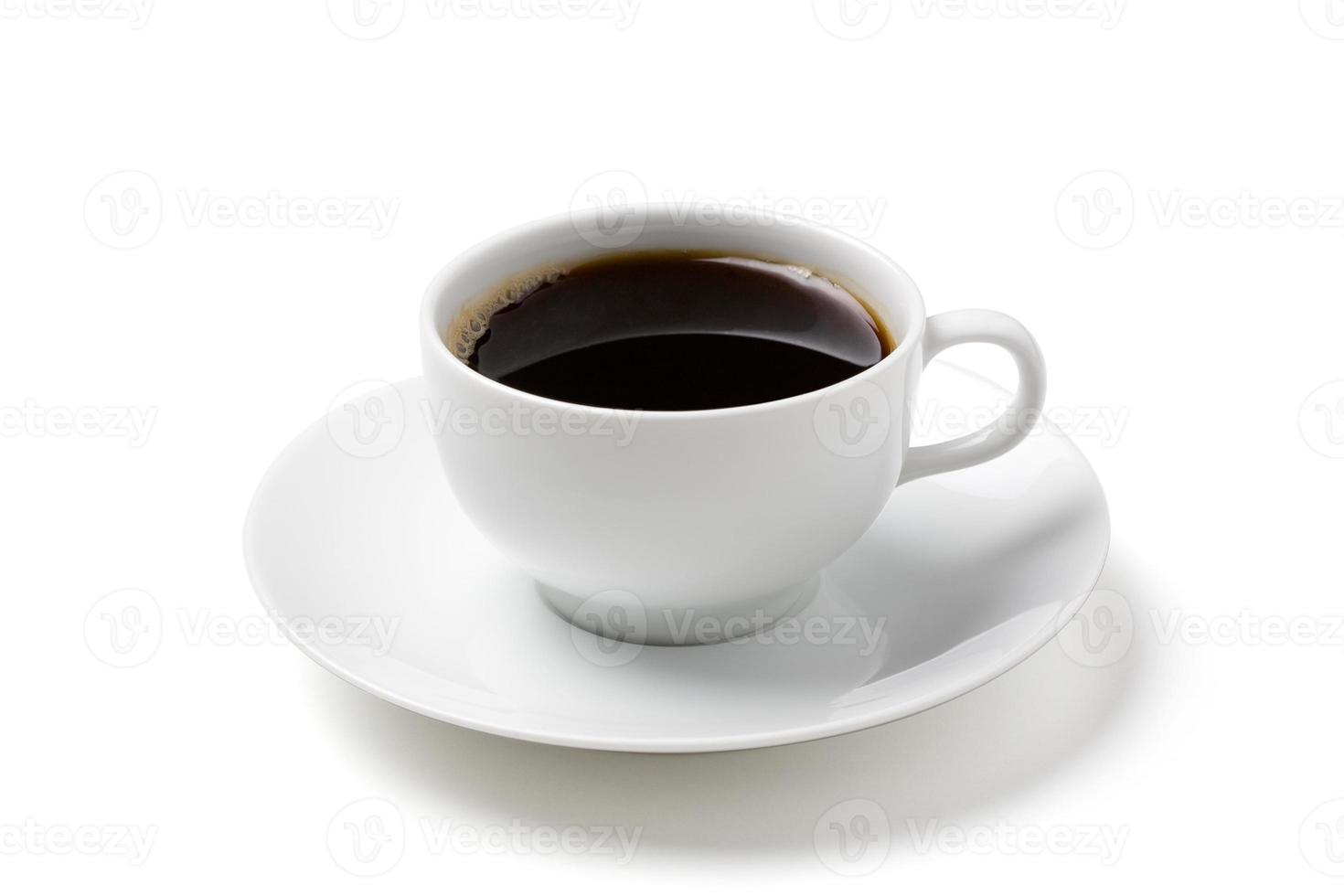 nero caffè nel il bianca caffè tazza foto