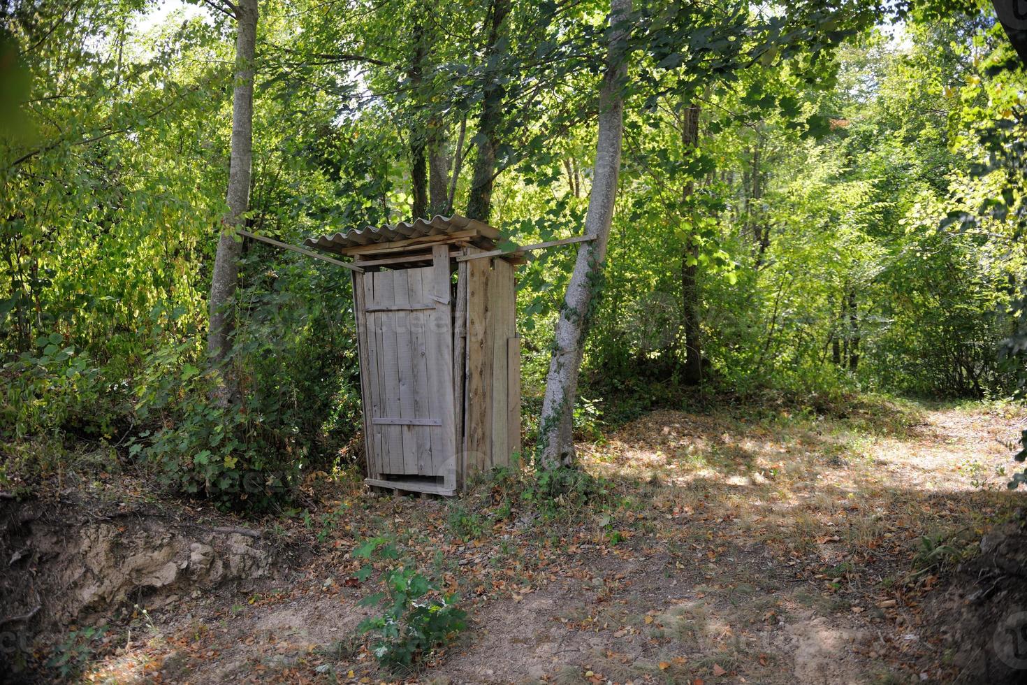 di legno retrò all'aperto gabinetto foto