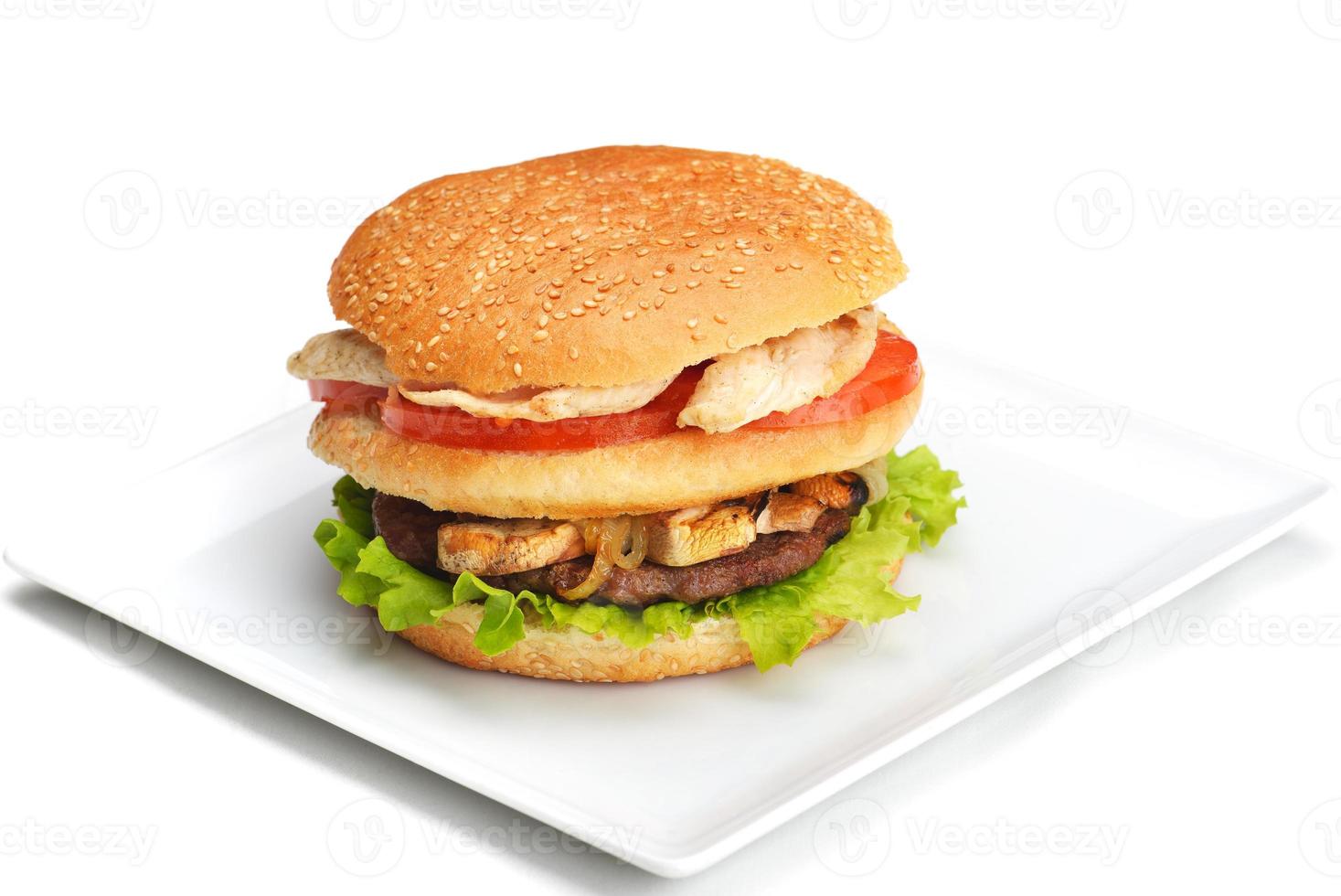 hamburger fast food foto