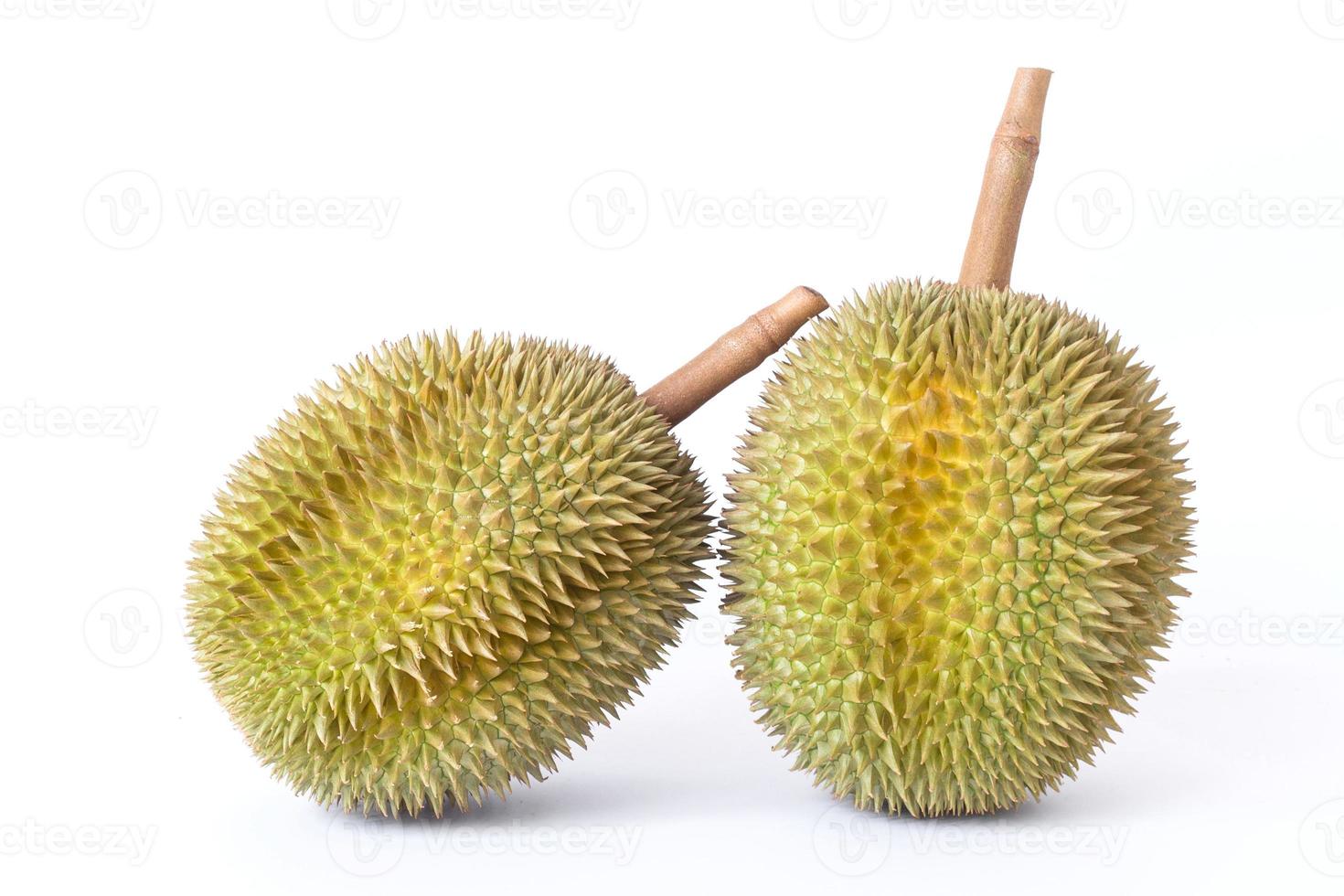 durian come re della frutta in Thailandia. ha odore forte e scorza spinosa. foto