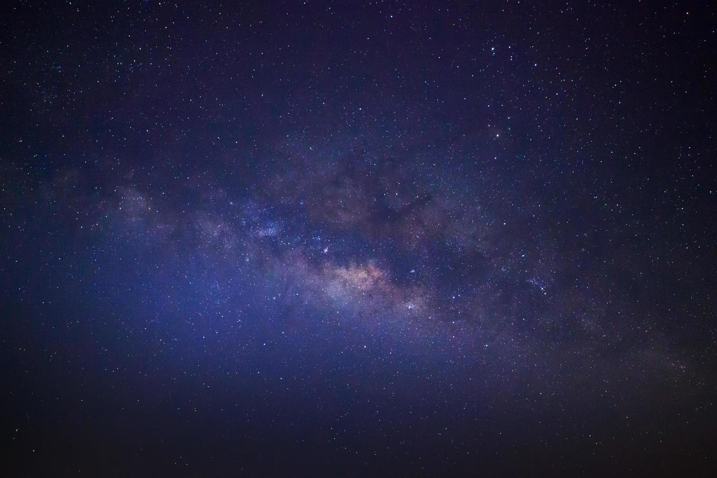 il centro della Via Lattea, fotografia a lunga esposizione foto