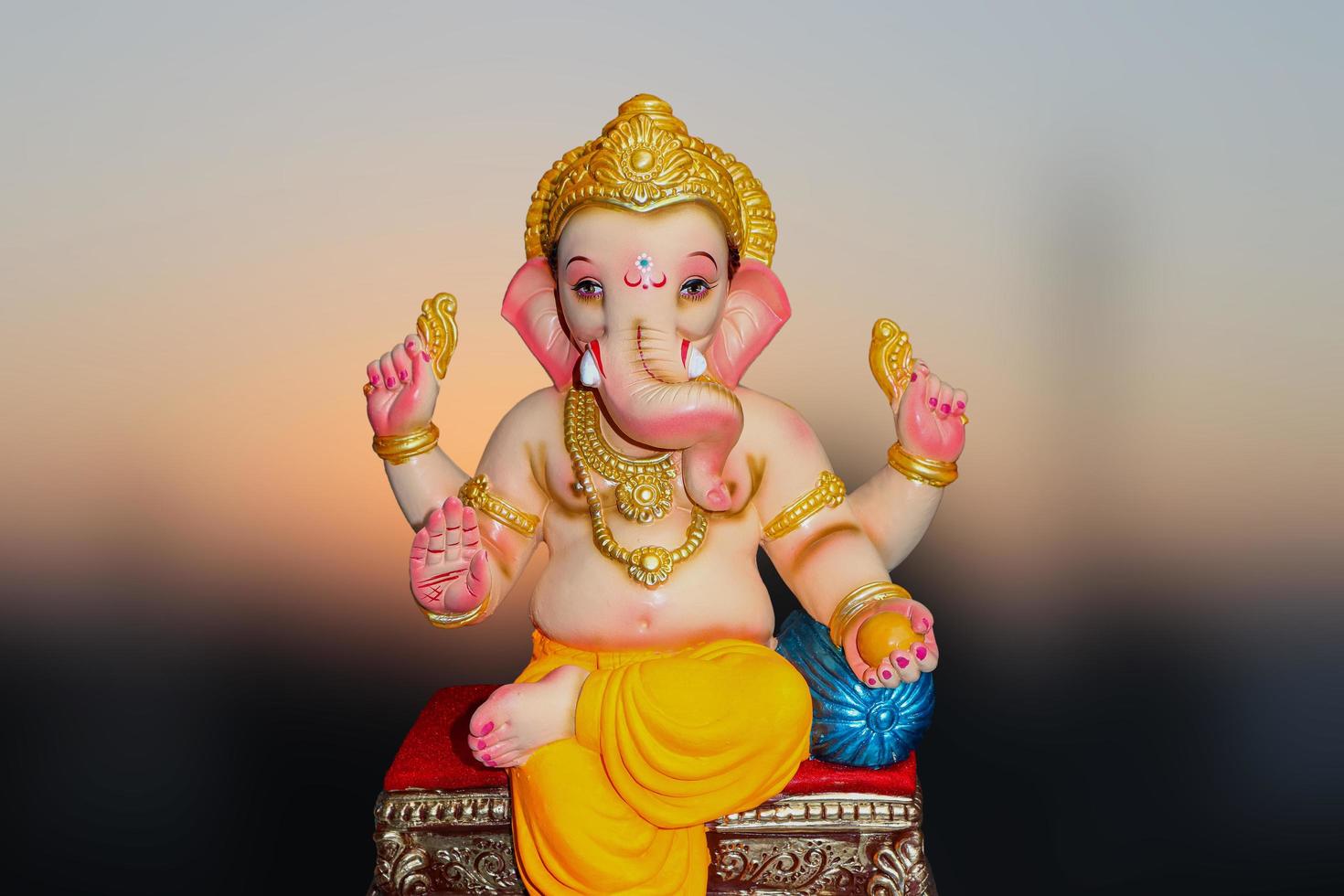 contento ganesh Chaturthi saluto carta foto