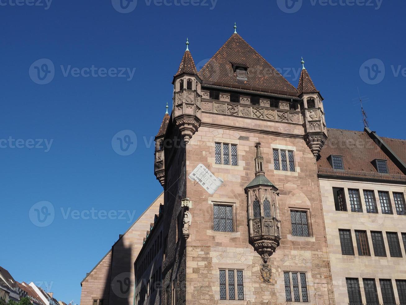 Visualizza di vecchio città centro nel norimberga foto