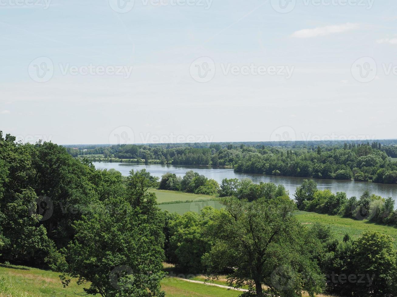 vista sul fiume Danubio a donaustauf foto