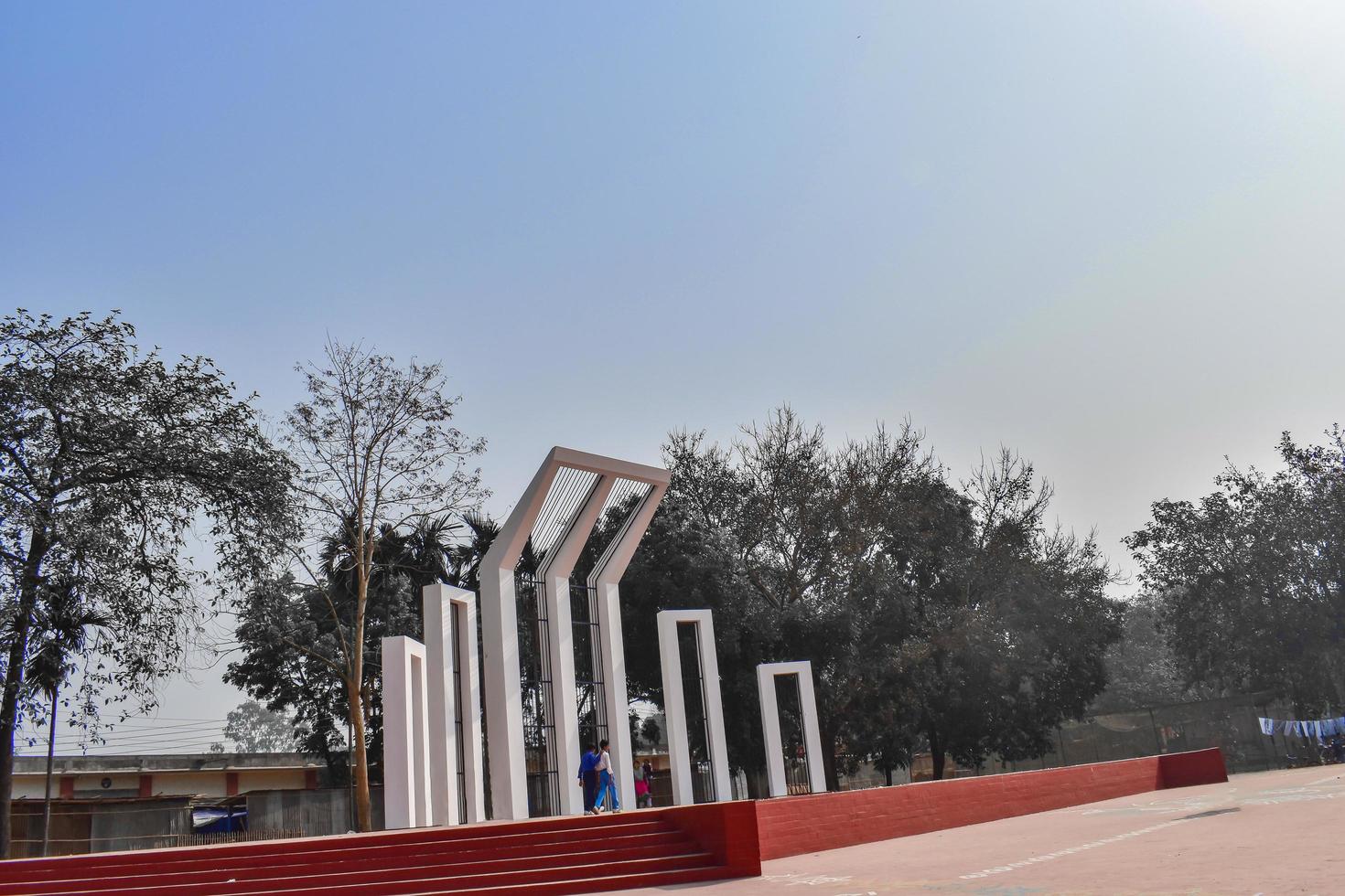 shaheed minar nel bnagladesh. foto