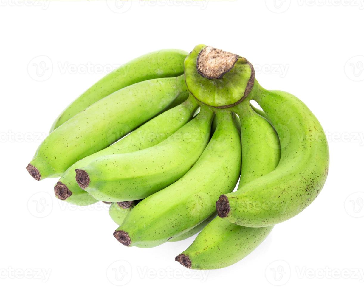 verde banane isolato su bianca sfondo foto