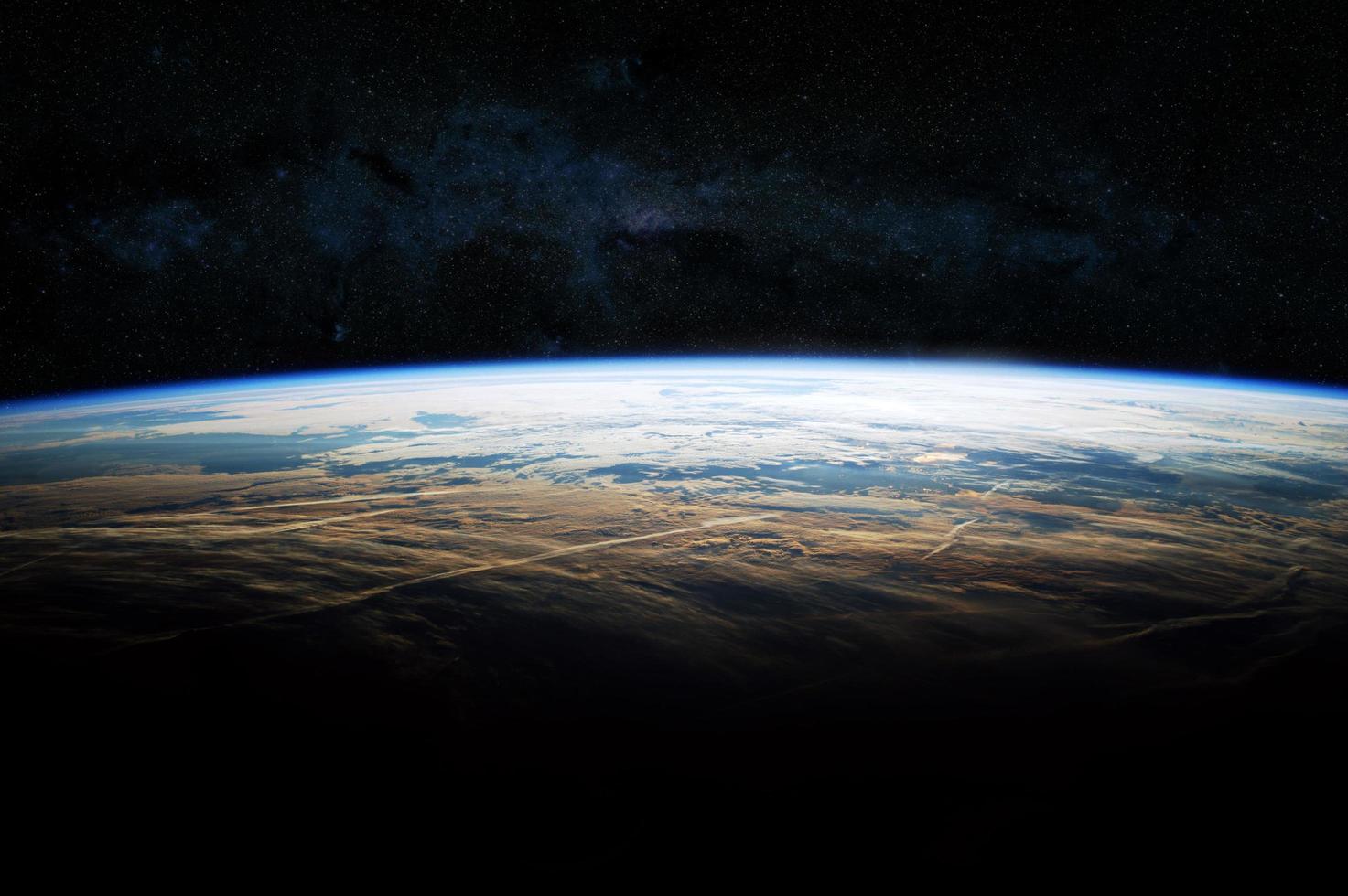 pianeta terra sullo sfondo dello spazio. elementi di questa immagine forniti dalla nasa. foto