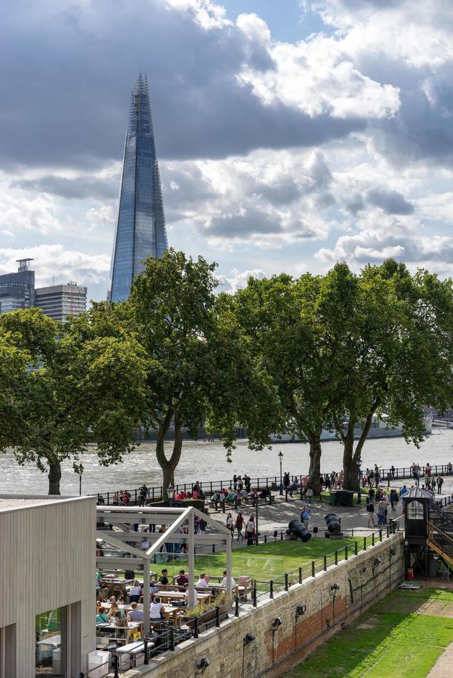 Londra, Regno Unito, 2014. Vista del frammento dalla riva nord del Tamigi foto