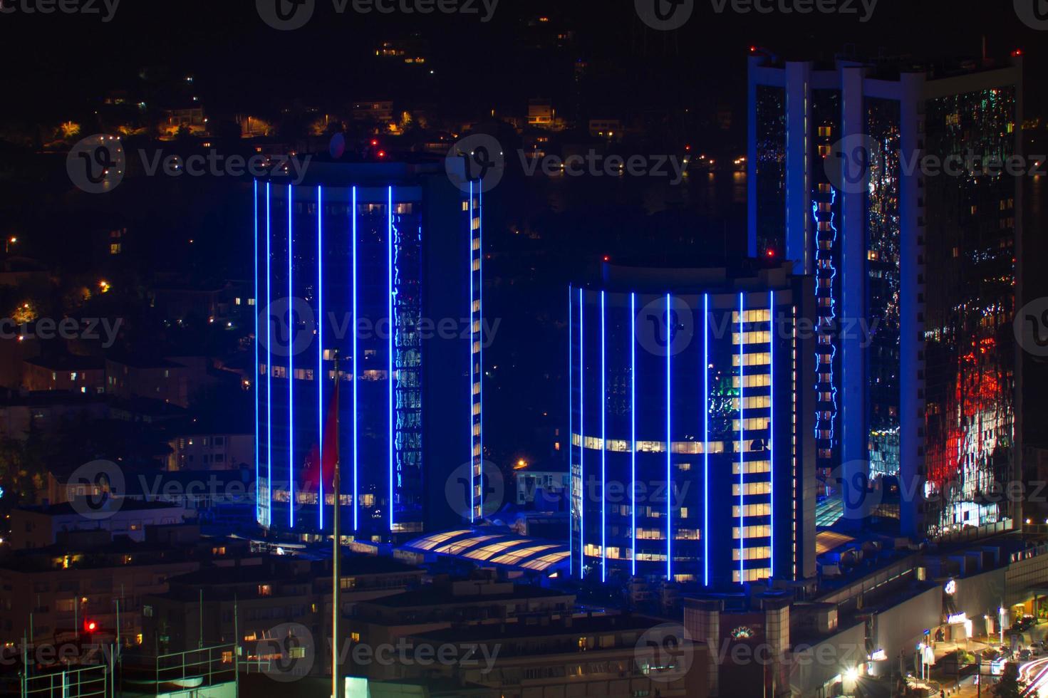 blu edifici nel Istanbul foto