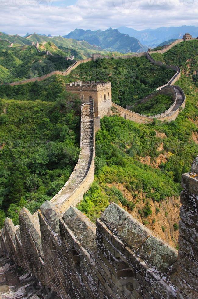 grande muraglia cinese di Pechino foto