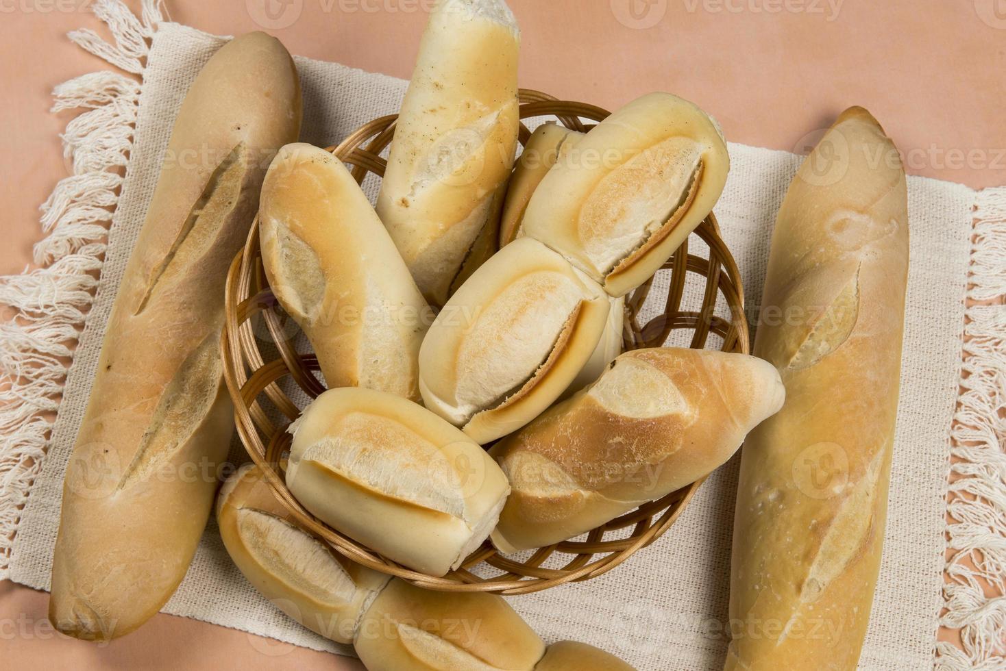 cestino di francese pane foto