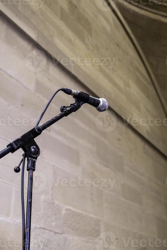 microfono a un' concerto foto