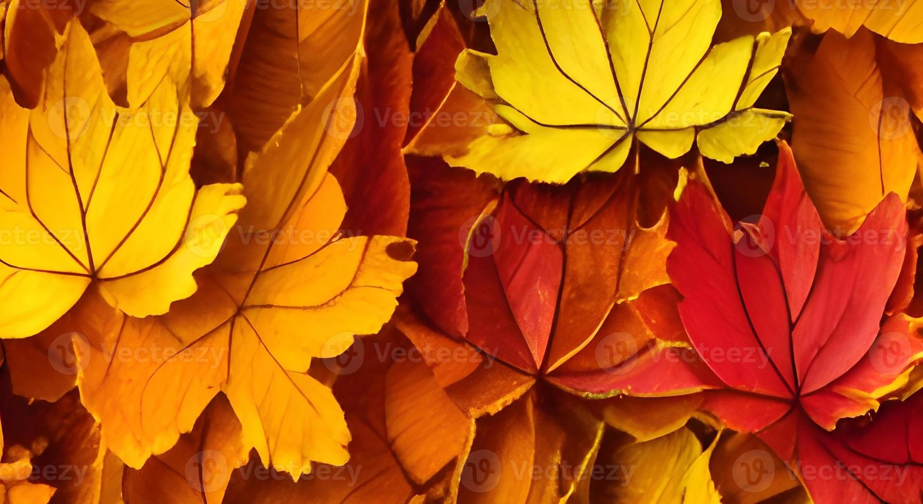 bellissimo autunno paesaggio. colorato fogliame nel il parco. caduta le foglie naturale sfondo foto